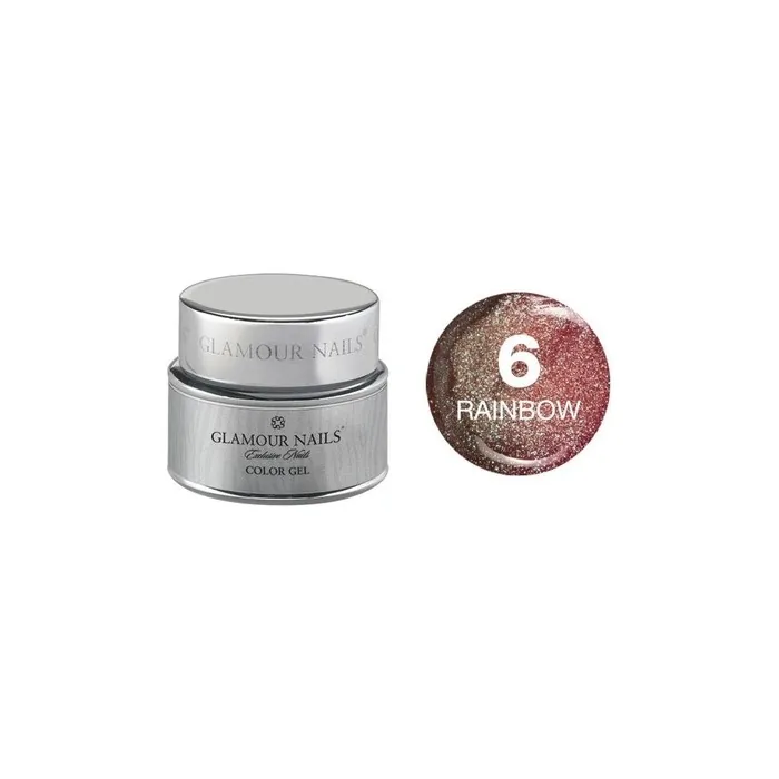 Vip Glamour Color Gel Rainbow 6 - 5 Milliliters