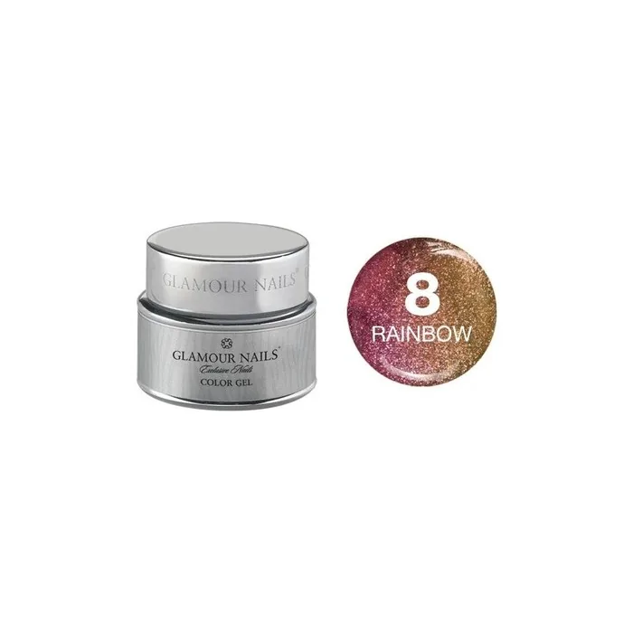 Vip Glamour Color Gel Rainbow 8 - 5 Milliliters