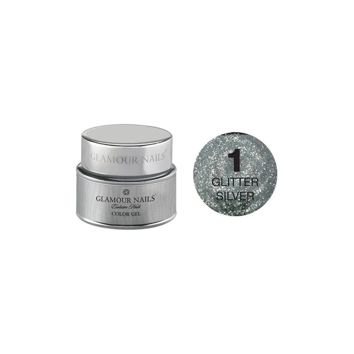 Vip Gel Glitter 01 Silver - 5 Milliliters