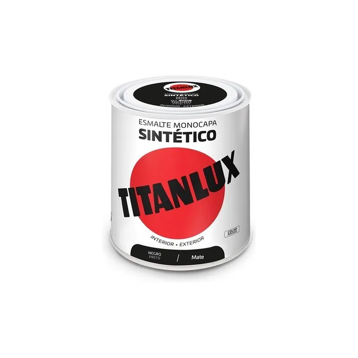 Titanlux Synthetic Nail Polish Matte Black 250ml