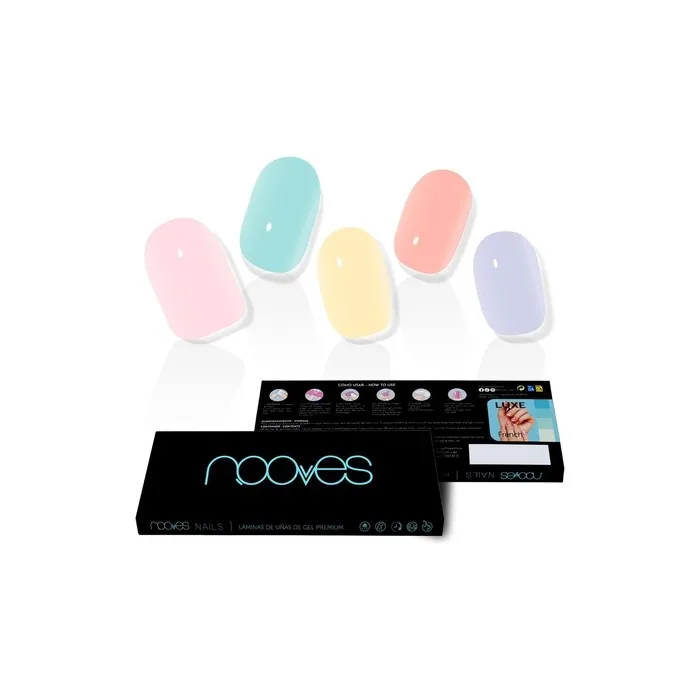 NOOVES NAILS Premium Pre-Cured Gel Nail Sheets Color Bridge Multicolor Semi Cured Gel Nail Strips Semi Permanent Gel Nail Stickers