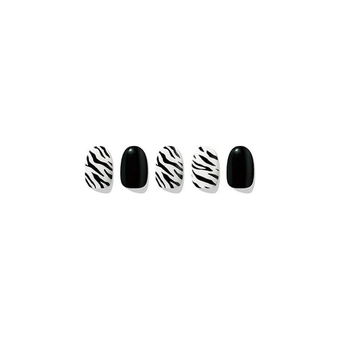Edge U Zebra Neon Glow Nail Wraps 19 Piece Set