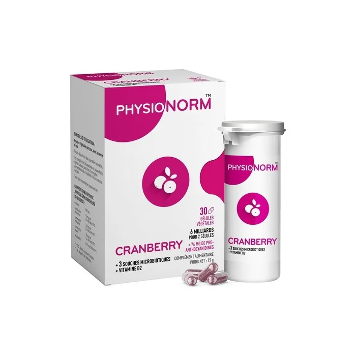 Physionorm Cranberry Food Supplement for Women Against Infections