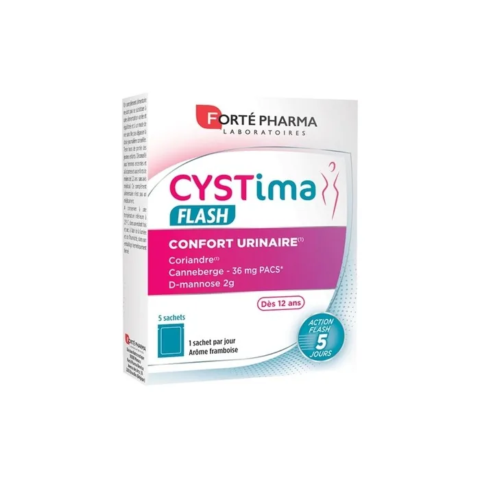 Forte Pharma Cystima Flash Urinary Comfort and Wellness for Ages 12 and Up