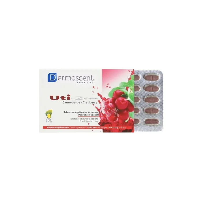 Dermoscent UTI-Zen Urinary Tract Support for Dogs and Cats 30 Tablets
