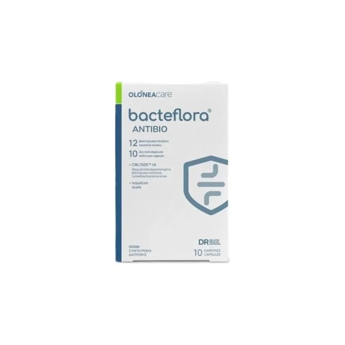 Olonea Bacteflora Antibio Formula With Probiotics & Prebiotics - 10 Capsules