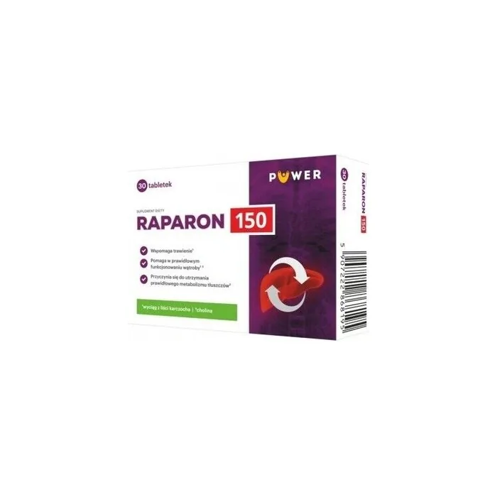 Raparon 150 Black Radish Root and Artichoke Leaf Tablets 30 Tablets