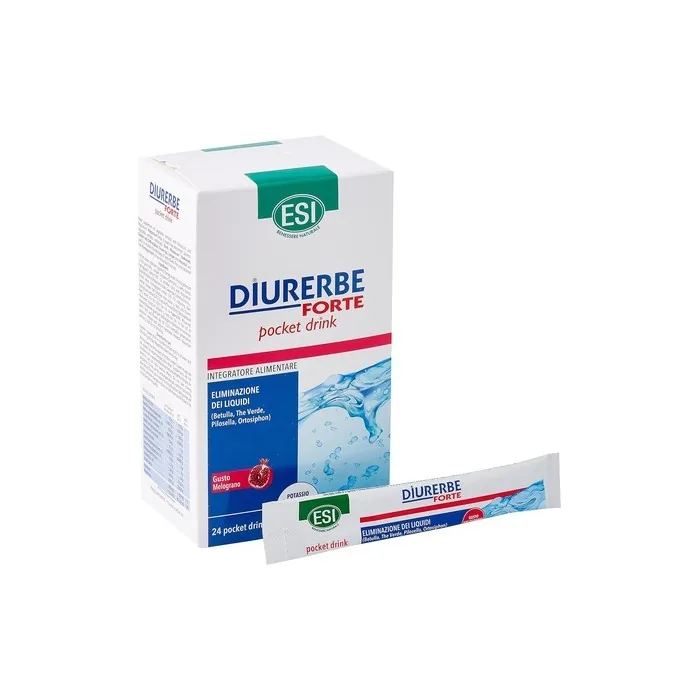 ESI Diurerbe Forte 24 Pocket Drink Pomegranate Draining Liquid Excess Magnesium