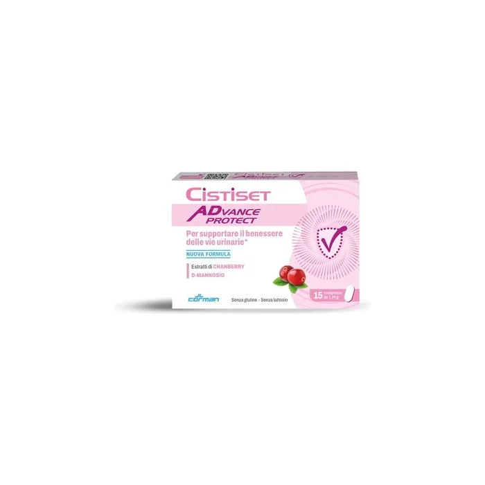 Corman Cistiset Advance Protect Urinary Tract Wellness Supplement 15 Tablets