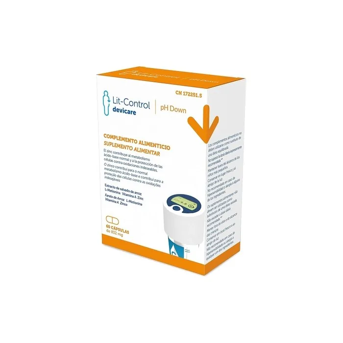 Devicare Litcontrol Ph Down Food Supplement Prevents Crystallization Of Urinary Salts Kidney Stones Or Renal Calculi Decreases Urinary Ph Patented 60 Capsules
