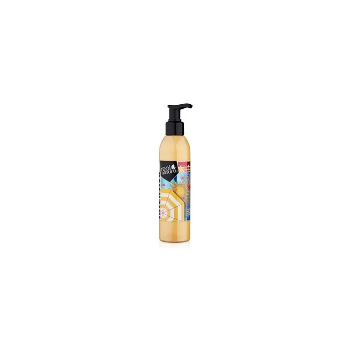 Real Natura Promar And Pool Cream Sun And Chlorine Protection Deep Moisture Soft And Tanglefree Hair Light And Oilfree Formula 200ml