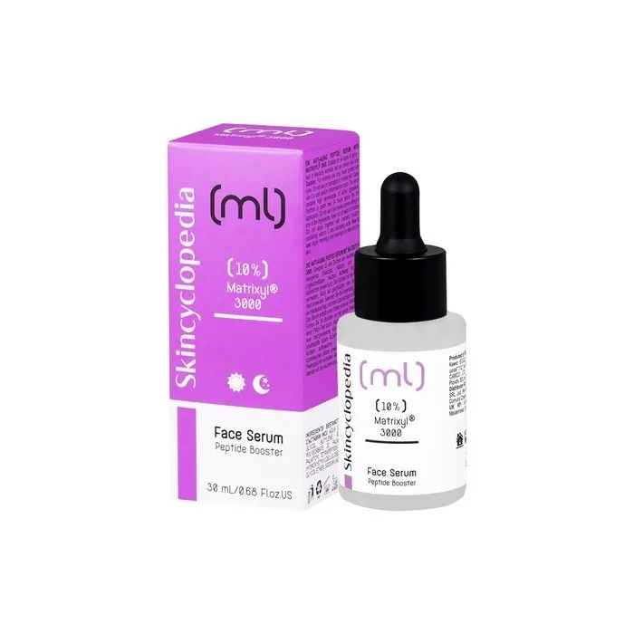 Skincyclopedia 10% Matrixyl 3000 Serum with Vitamin C, Hyaluronic Acid and Retinol - Peptide Booster for Wrinkles, Hyperpigmentation and Pores - All Skin Types - 30ml