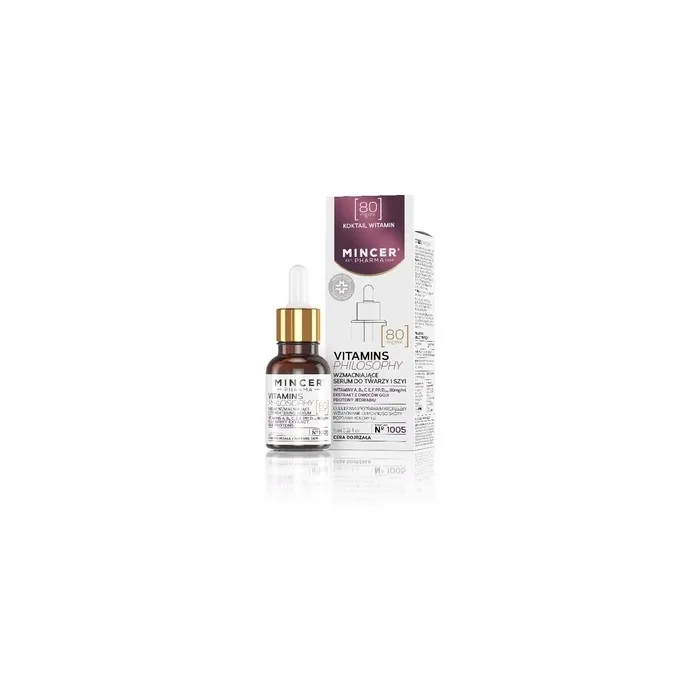 Mincer Pharma Vitamins Philosophy Strengthening Face And Neck Serum No.1005 15ml