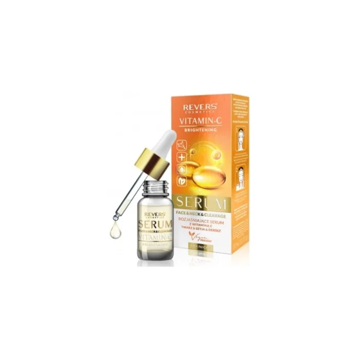 Revers Vitamin C Brightening Serum for Daily Care of Face, Neck & Cleavage