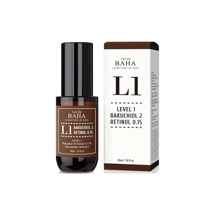 Retinol 0.15% Bakuchiol 2% Serum - Plant-Based Retinol Alternative Facial