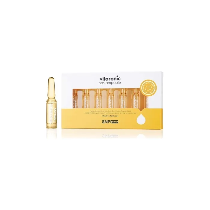 SNP PREP Vitaronic SoS Ampoule Nourishing and Moisturizing Effects for All Skin Types 7 Vials 1.5ml per Vial - Pack of 7