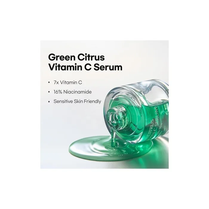 Green Citrus Vitamin C Serum 7x Vitamin C 16 Niacinamide 101 Fl Oz