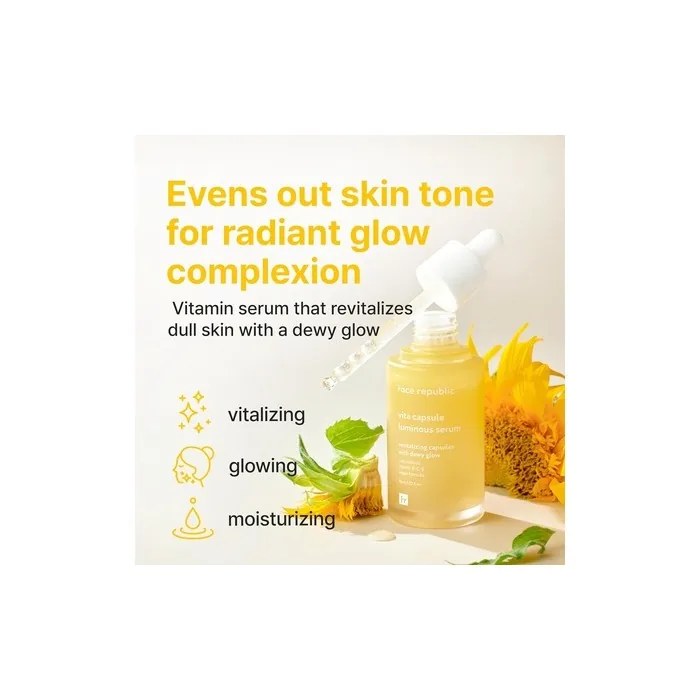 Face Republic Vita Capsule Luminous Serum 45ml 152 Fl Oz - Revitalizing