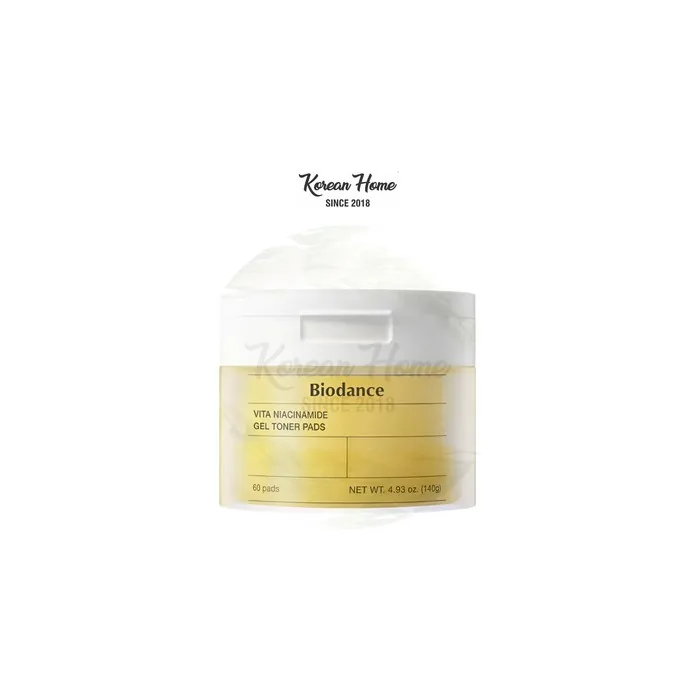 Biodance Vita Niacinamide Gel Toner Pad 60 Pads