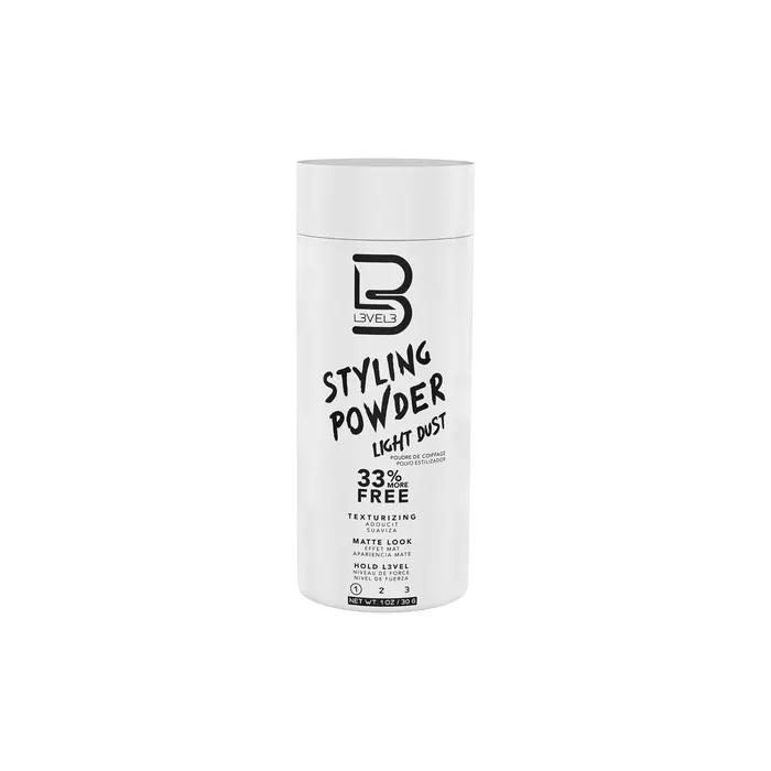 L3 Level 3 Light Hold Styling Powder Natural Matte Hairstyle Texturizing and Volumizing 1 Ounce