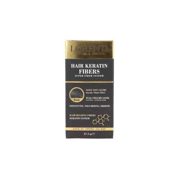 Lorenti Hair Keratin Fibers 275 Gr Black