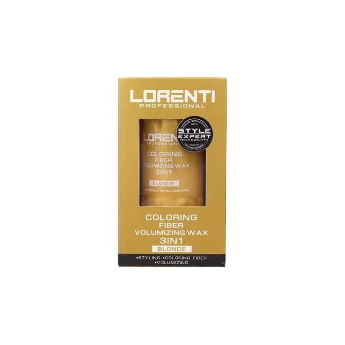 Lorenti Coloring Fiber Volumizing Wax 3 In 1 Blonde 30 Grams