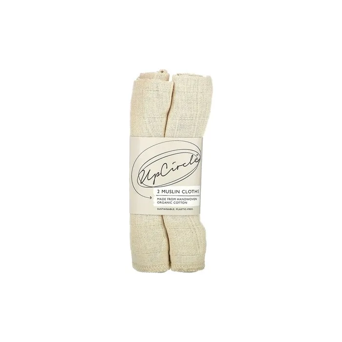 UpCircle Organic Muslin Cloths - Pack of 2