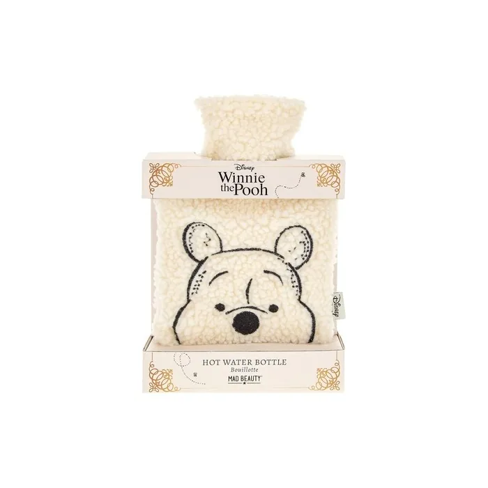 MAD Beauty Disney's Winnie The Pooh Hot Water Bottle with Washable Cozy Outer Sleeve Self-Care & Comfort Gift Reliable & Durable Design