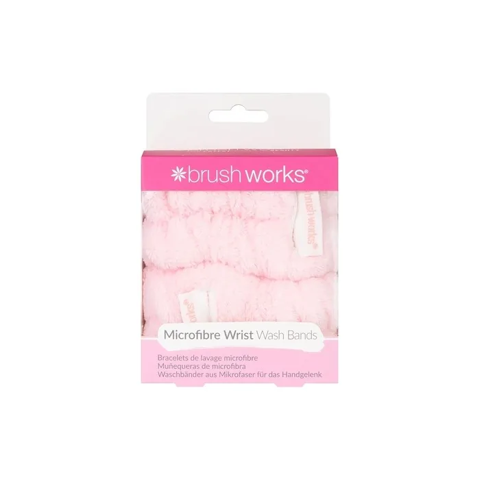 Brushworks Microfibre Wrist Wash Bands - Pack of 2