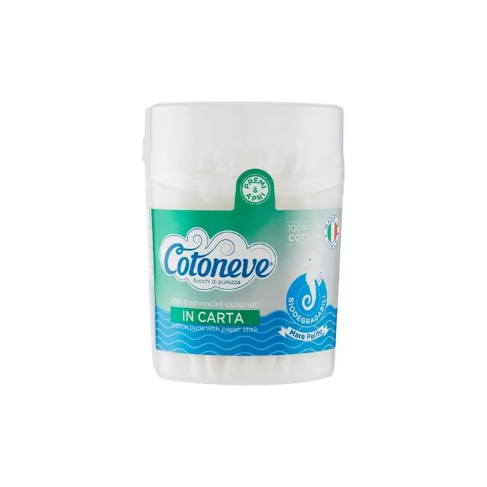 Cotoneve Antibacterial Treated Cotton Swabs 100 Sticks