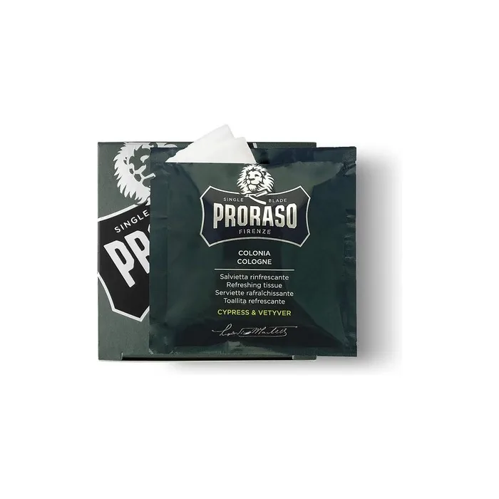 Proraso Cypress & Vetyver Refreshing Wipes 6 Count