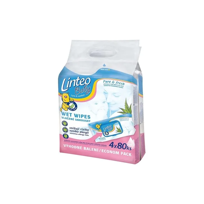 LINTEO 25766 Daily Wet Polyester Wipes 15 Pieces