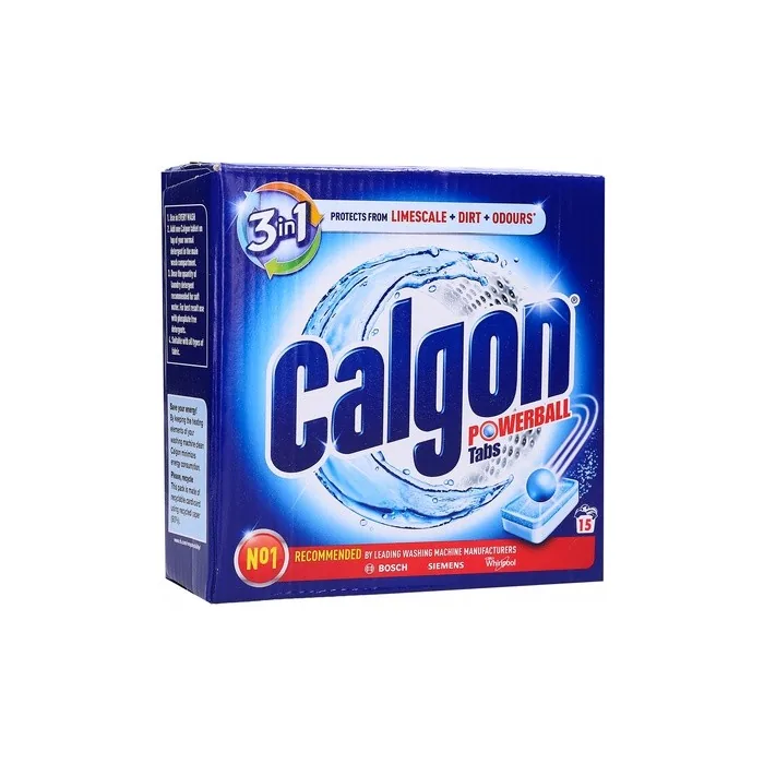 Calgon Tabs 15 Pieces 4 In 1 - Effective Washing Machine Cleaner