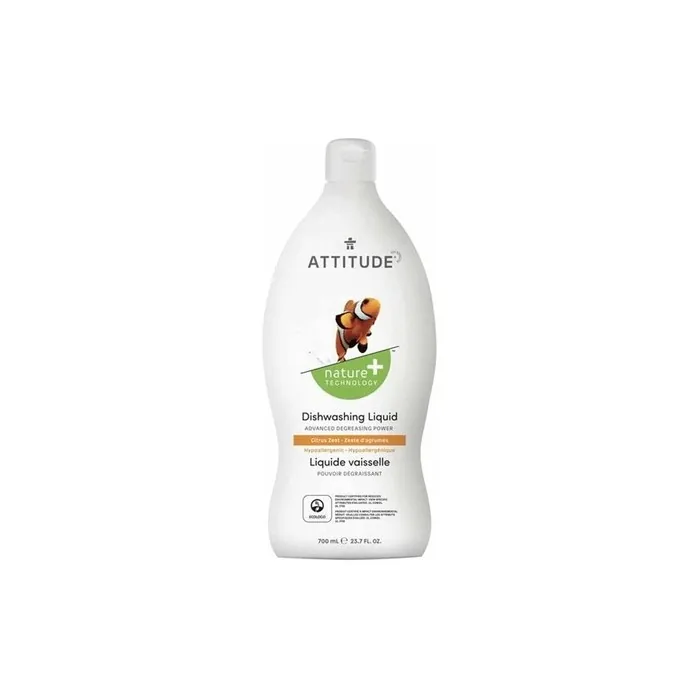 Attitude - Sustainable Dishwashing Cleaner Citrus - Organic Dishwashing Liquid
