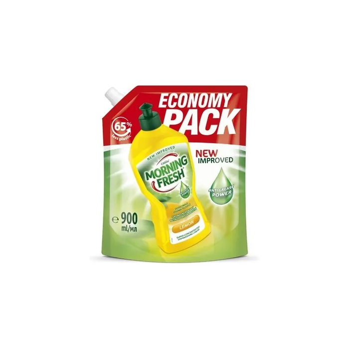Sarantis Cussons Morning Fresh Concentrated Dishwashing Liquid Lemon 900ml Refill