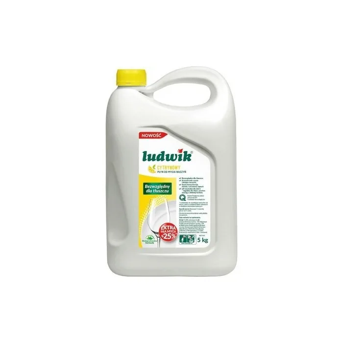 Ludwik Washing Up Liquid Lemon 5 Litres