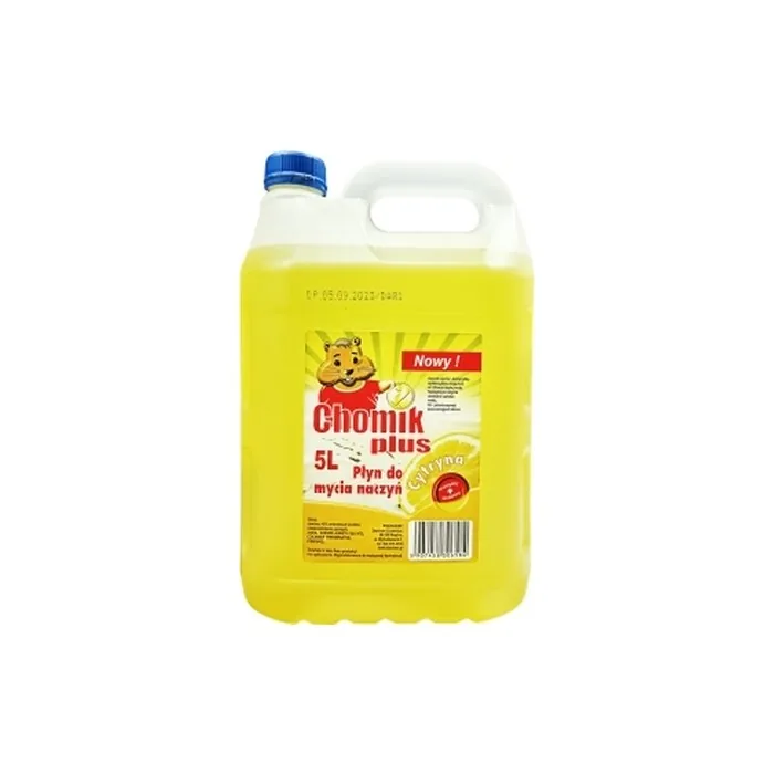 Chomik Lemon Plus Liquid Dishwashing Detergent 5 Liters