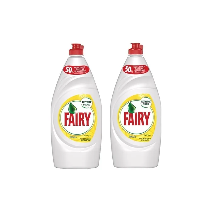 Fairy Lemon Dishwashing Liquid 2x900ml