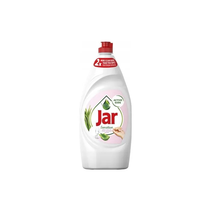 Jar Sensitive Dishwashing Liquid With Aloe & Pink Jasmine, 900 Ml