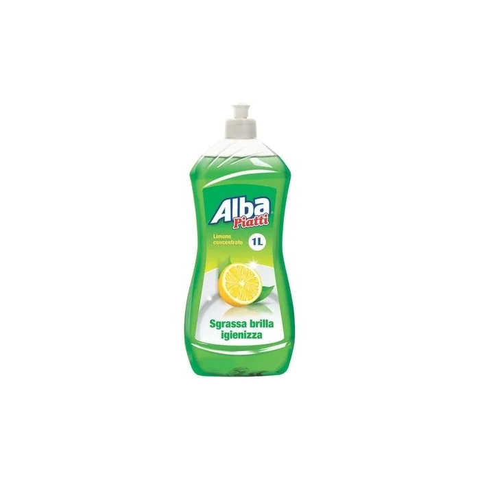 Alba Dishwashing Liquid Lemon 1 Liter - Pack of 12
