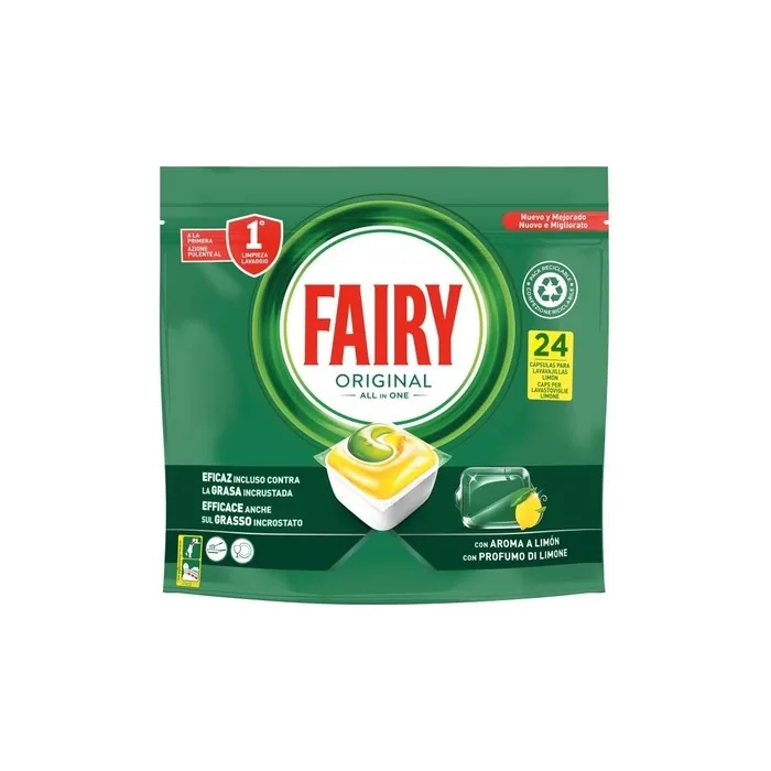 Fairy Tabs Lemon Dishwasher Tablets 24 Pack
