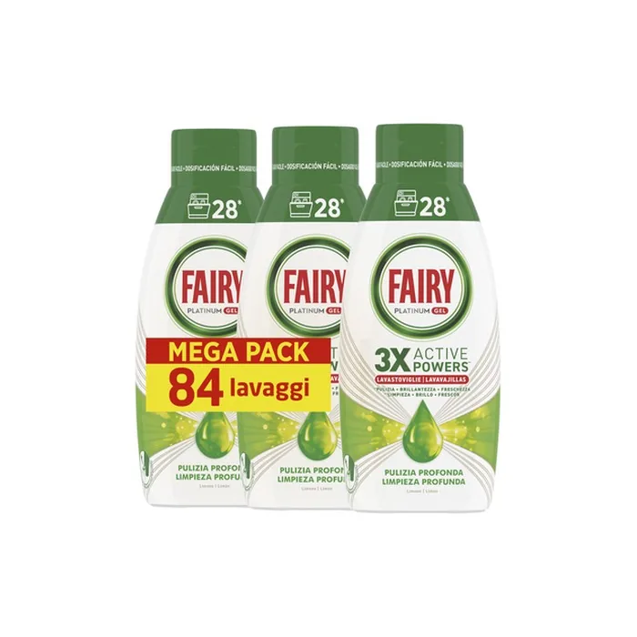 Fairy Platinum Gel Dishwashing Liquid 504ml - Pack of 3