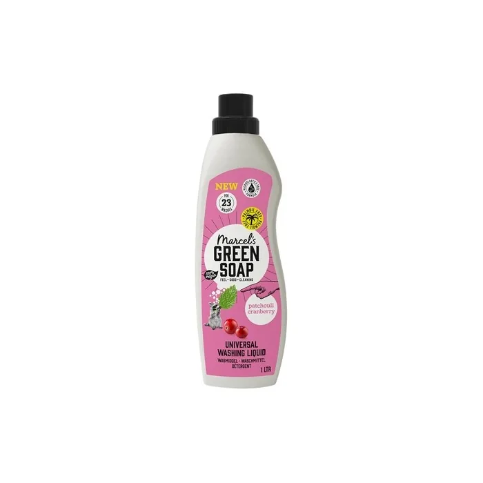 Marcel's Green Soap Universal Patchouli & Cranberry Washing Liquid