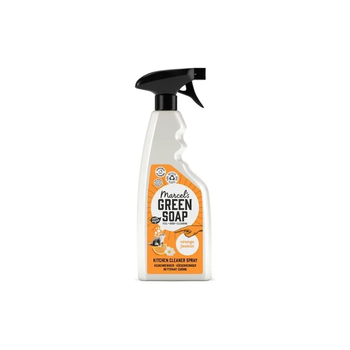 Marcel's Green Soap Kitchen Cleaner Spray Orange & Jasmine Degreaser