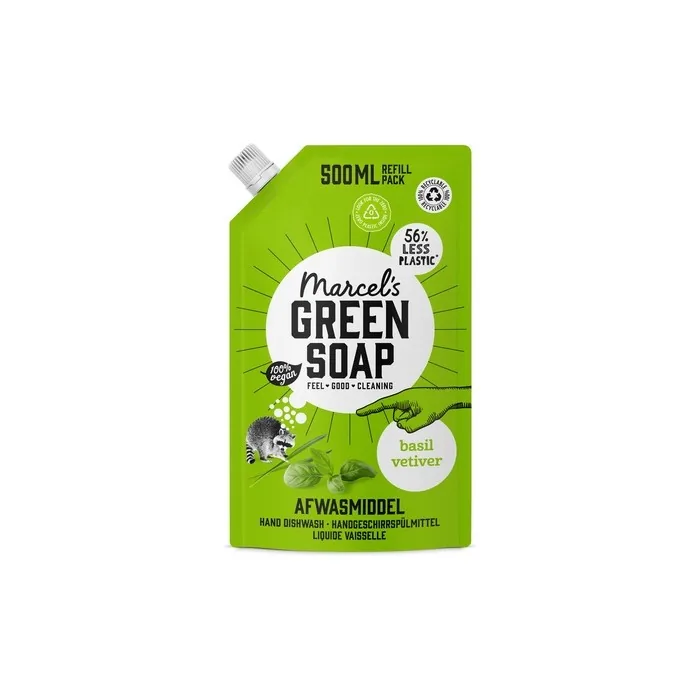 Marcel's Green Soap Cleaning Product Basil & Vetiver Grass Refill