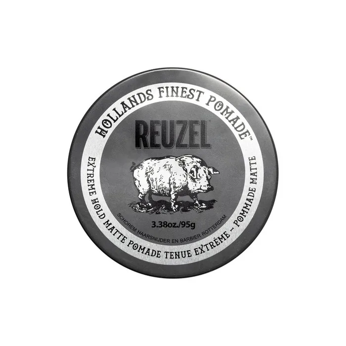 Reuzel Extreme Hold Matte Pomade for Men - Strong Hold Low Shine