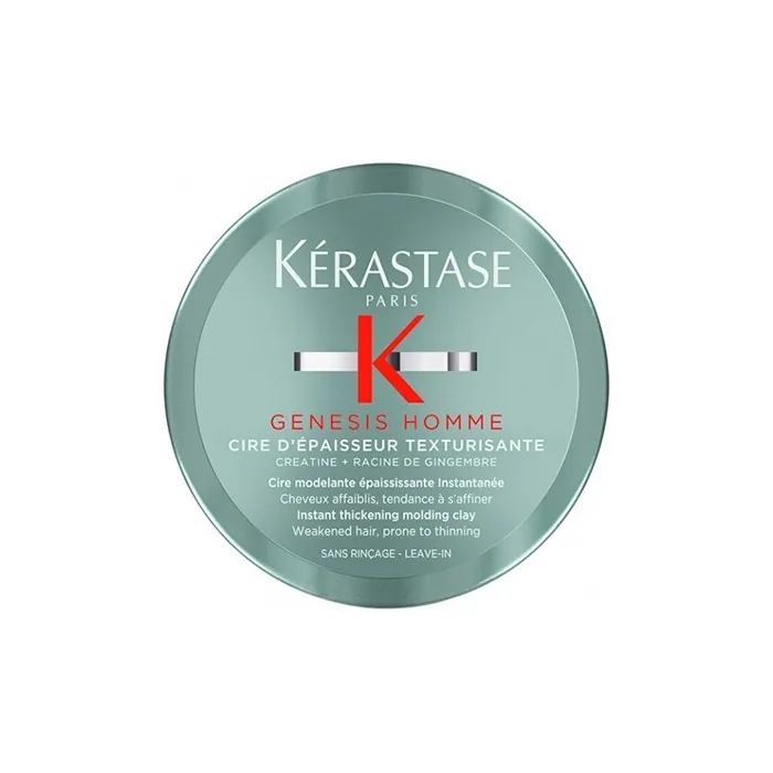 Kérastase Genesis Homme Hair Thickening Wax Instant Thickening Molding Clay 75 Ml