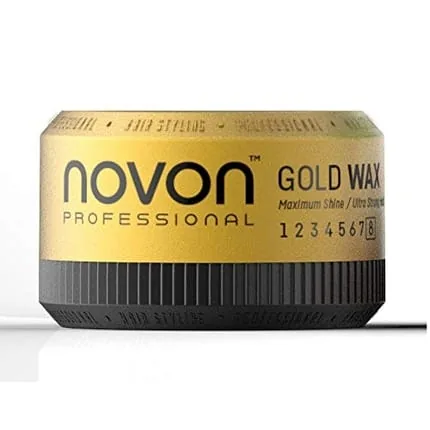 Novon Professional Gold Wax 50ml Aqua Hair Wax Travel Size Pleasant Scent