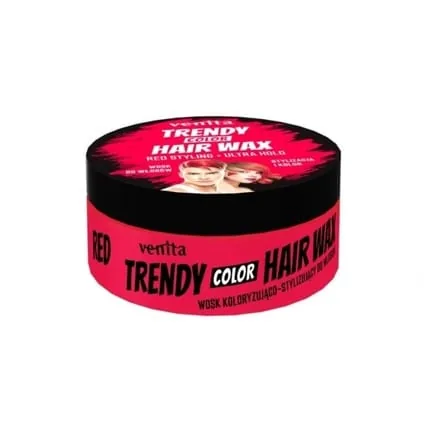 Venita Trendy Hair Wax Red 75 G