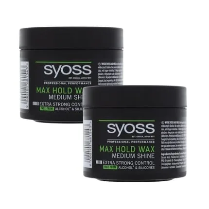 Syoss Max Hold Wax Styling Wax Extra Strong Hold Medium Shine 150ml